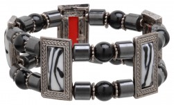 Buy Fancy Magnetic Hematite Stretchable Bracelet - A in Sacramento, California