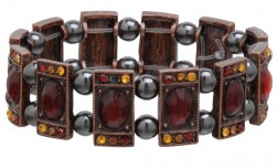 Buy Fancy Magnetic Hematite Stretchable Bracelet 