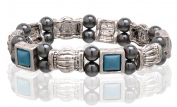 Buy Fancy Magnetic Hematite Stretchable Bracelet in Sacramento, California