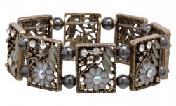 Buy Fancy Magnetic Hematite Stretchable Bracelet  in Rochester, New York