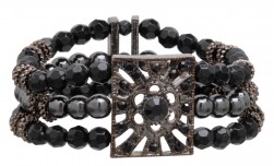 Buy Fancy Magnetic Hematite Stretchable Bracelet in Torrance, California