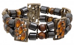 Buy Fancy Magnetic Hematite Stretchable Bracelet in Irvine, California