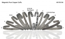 Magnetic Antique Silver Pure Copper Cuff