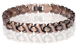 Buy Magnetic Copper Tone Link Bracelet in Glendale, California