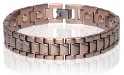 Buy Magnetic Copper Tone Link Bracelet 