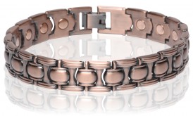 Magnetic Copper Tone Link Bracelet