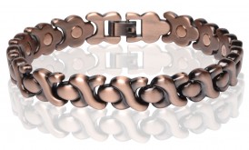 Magnetic Copper Tone Link Bracelet