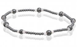 Buy Magnetic Hematite Stretchable Anklets 