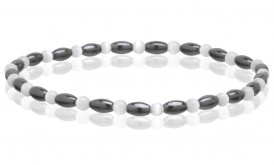 Magnetic Hematite Stretchable Anklets