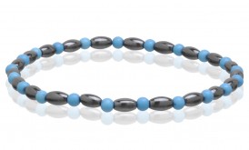 Magnetic Hematite Stretchable Anklets