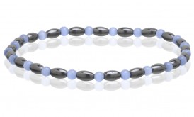 Magnetic Hematite Stretchable Anklets