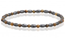 Magnetic Hematite Stretchable Anklets