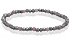 Magnetic Hematite Stretchable Anklets