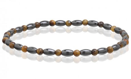 Magnetic Hematite Stretchable Anklets