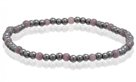 Magnetic Hematite Stretchable Anklets