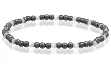 Magnetic Hematite Stretchable Anklets