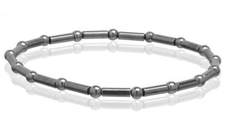 Magnetic Hematite Stretchable Anklets