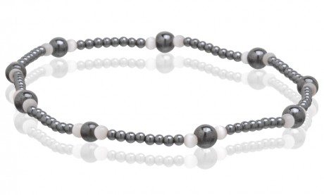 Magnetic Hematite Stretchable Anklets