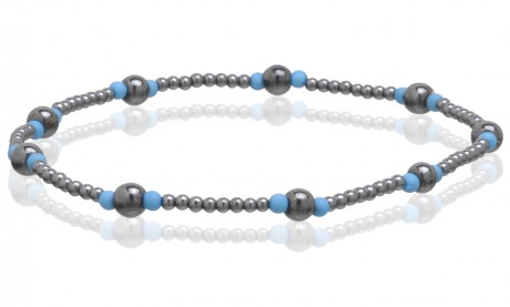 Magnetic Hematite Stretchable Anklets