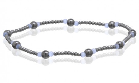 Magnetic Hematite Stretchable Anklets