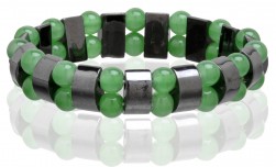 Buy Magnetic Hematite Stretchable Bracelet - 2 Line in McAllen, Texas