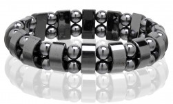 Buy Magnetic Hematite Stretchable Bracelet - 2 Line in Elizabeth, New Jersey