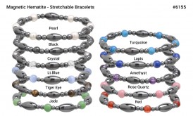 Magnetic Hematite Stretchable Bracelet