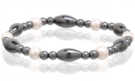 Magnetic Hematite Stretchable Bracelet