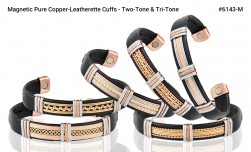 Buy Magnetic Pure Copper Leatherette Cuffs in Columbus, Ohio