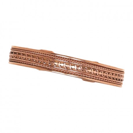 Pure Copper Cuff Bracelet With Cap S-Style
