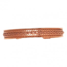 Pure Copper Cuff Bracelet With Z-Style