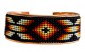 Pure Copper Cuff Native Style Handmade with Czech Bead