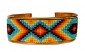 Pure Copper Cuff Native Style Handmade with Czech Bead